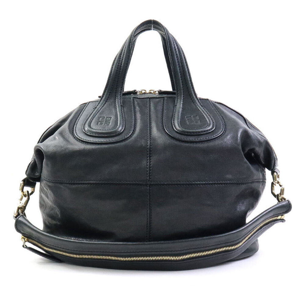 Givenchy Nightingale Leather 2way Shoulder Bag Black